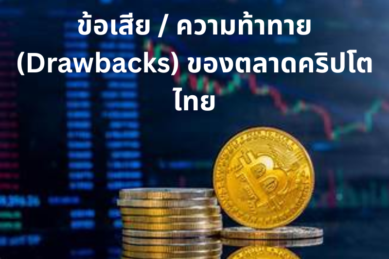 ข้อเสีย ความท้าทาย (Drawbacks) ของตลาดคริปโตไทย